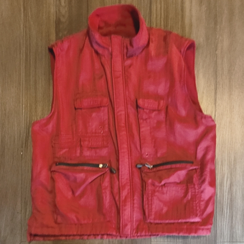 Gap Utility Vest Men's Size XL Fleece Lined Fishing Gorpcore Work